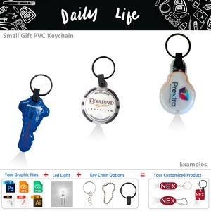 Various Daily Gift Keychain LED Flashlight
