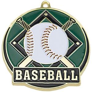 Stock Gold Enamel Sports Medals - Baseball
