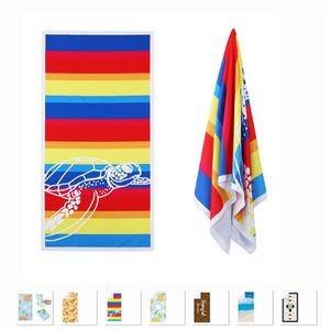 Rainbow Strips Beach Towels