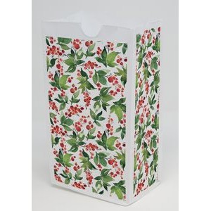 Holly Predesigned SOS Multi-Sided Paper Bag 5" x 8.5" x 3.125"