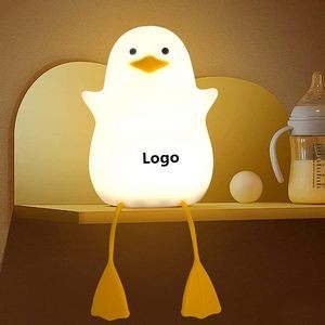 Cute Seagull Night Light Silicone Duck Night Light For Kids Rechargeable Nursery Bedside Lamp