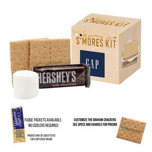 S'mores Kit Favor Box with Fudge Packet - Single Serving