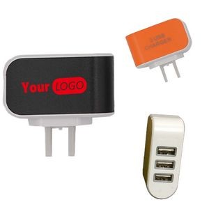 3-Port USB Travel Fast Charger