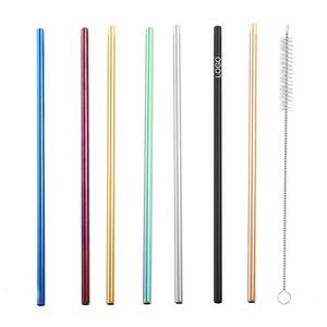 Reusable Stainless Steel Straws with Cleaning Brush