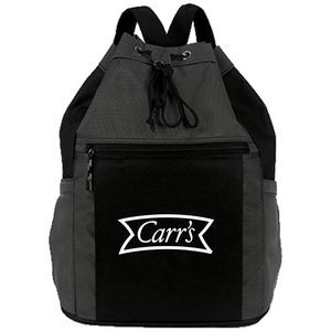 Premium 1200D Vibrant Fusion Sport Drawstring Backpack (14" x 18" x 7.5")