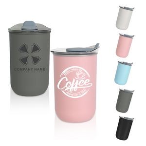 10 Oz. Reusable Stainless Steel Cup With Lid