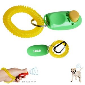 Pet Dog Training Sound Clicker With Carabiner