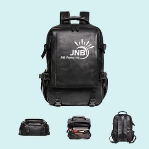 Durable Leather Backpack
