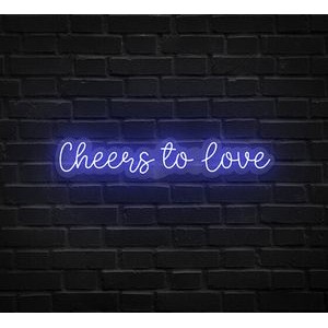 Cheers To Love Neon Sign (38 " x 7 ")
