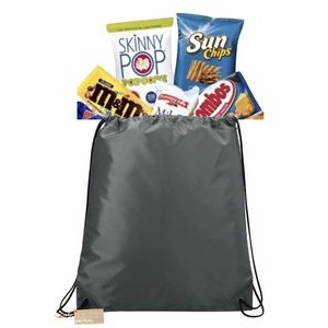 Eco Friendly Drawstring Bag with Snacks