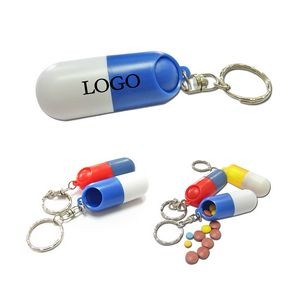Keychain Pill Storage