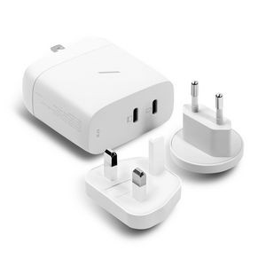 Native Union Fast Gan PD 67W White Charger w/2 USB-C Ports