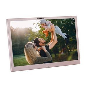 Metal 12" Digital Picture Frame Plays Video, Music And Slide Show