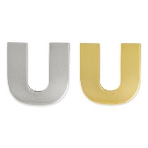 Letter "U" Lapel Pin - Gold or Silver