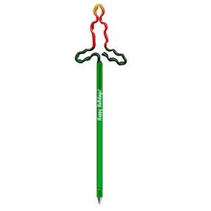 Candle With Holly Multi-Color Inkbend Standard, Bent Pen