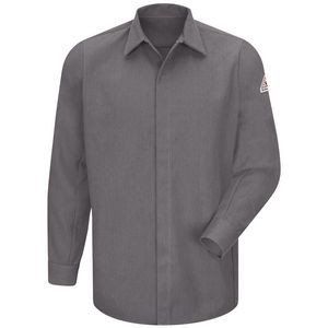 Bulwark® Men's Flame-Resistant 7 Oz. Concealed Gripper Pocketless Work Shirt