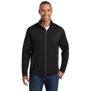 Sport-Tek® Men's Sport-Wick® Stretch Contrast Full-Zip Jacket