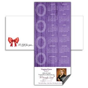Magnetic Calendar with Envelope - Grape