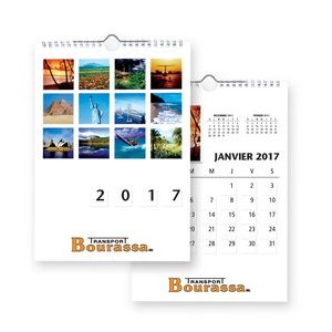 Wall Calendar w/Stock Images (8 1/2"x11 3/4")