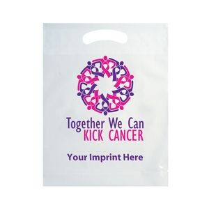Breast Cancer Awareness Stock Design Die Cut LDPE Bag • Together-Customized (12"x15"x3")