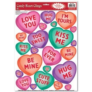 Valentine Candy Heart Clings