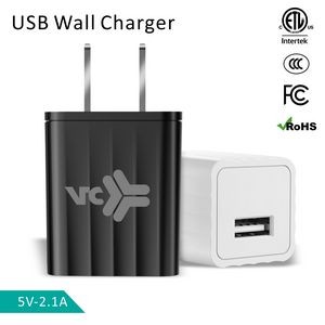 2.1A Mini Portable USB Wall Charger AC Adapter
