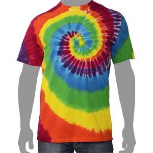 Classic Rainbow Spiral Tie-Dye T-Shirt