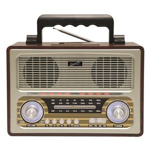 Supersonic® Vintage Retro 3-Band Bluetooth® Radio Speaker