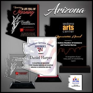 8" Arizona Black Budget Acrylic Award