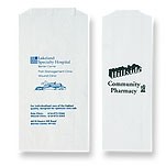 Short Run White Kraft Prescription Bag (1000 Pieces) (5"x2"x10")