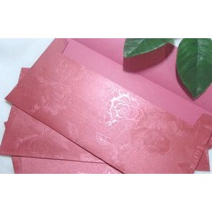Rose Texture Pearl Paper Invitation Letter Envelope
