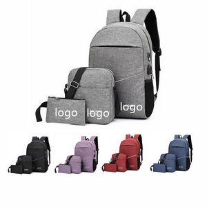 15.6 " Laptop Customized Light Reflecting Backpack with USB Charging Port