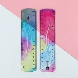 Flexible Iridescent Aurora Color Vinyl Ruler 6 inches