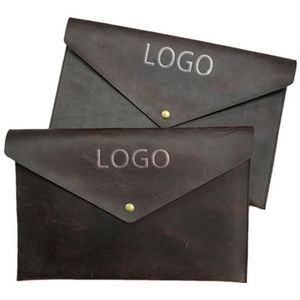 Vintage Leather Paper Document Case
