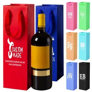 Wine Bottle Paper Bags Single Bottle