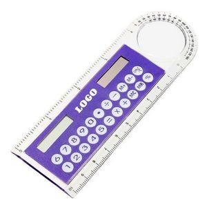 Multifunctional Mini Ruler Solar Calculator