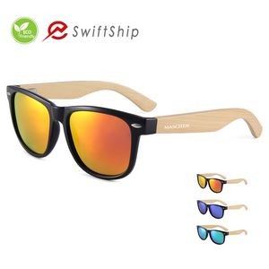 Sunglasses w/Wood Arms
