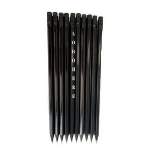 Oem High-End Custom Blackwood Top Eraser Hb Pencil