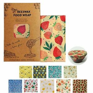 Organic Cotton Reusable Beeswax Paper Food Wraps