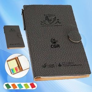 Sticky Notes Notebook for Office Use with Integrated Pen Holder