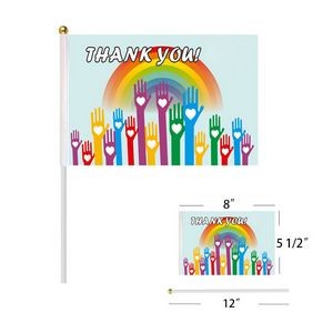 Rainbow Festival Hand Flags