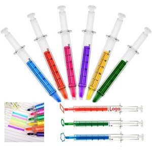 Multi Color Highlighter Syringe Pens