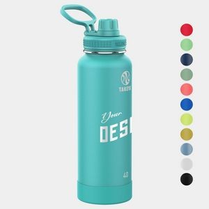40 oz Takeya® Stainless Steel Insulated Active Water Bottle w/ Spout Lid