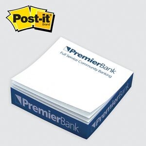 Post-it® Custom Printed Quarter Cube Note Pad(4"x4"x1")