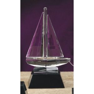 6" Crystal Sailboat Award of Excellence