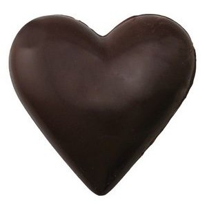 Large Plain Chocolate Heart
