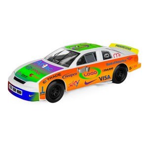3" 1:64 Scale Nascar Style Race Car -White w/ Full Graphics Package- check this out !!