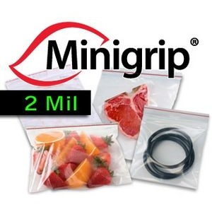 2 Mil Premium Minigrip® Red Lined Bag (8"x10")