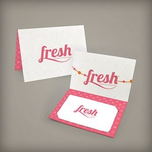2-Sided Small Folded Seed Paper Gift Card Holder