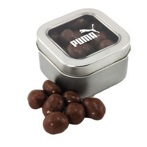 Window Tin w/Chocolate Peanuts